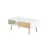 41.34 Inch Rattan Coffee Table - Image 4
