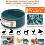 1Pc Heated Water Bowl For Dog Cat 74.4OZ Heating Water Dish IP67 Waterproof Thermal Water Bowl Heated Pet Bowl Dog Cat Water Feeder Bowl For Dog Cat Rabbit Pet - Image 7