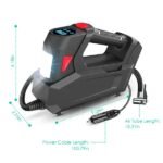 Portable Tire Inflator 120 PSI Maximum 90W Powered Tire With Digital Display LED Light - Image 4