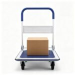 660LBS Capacity Folding Platform Hand Truck, Heavy-Duty Metal Push Cart With Non-Slip Platform