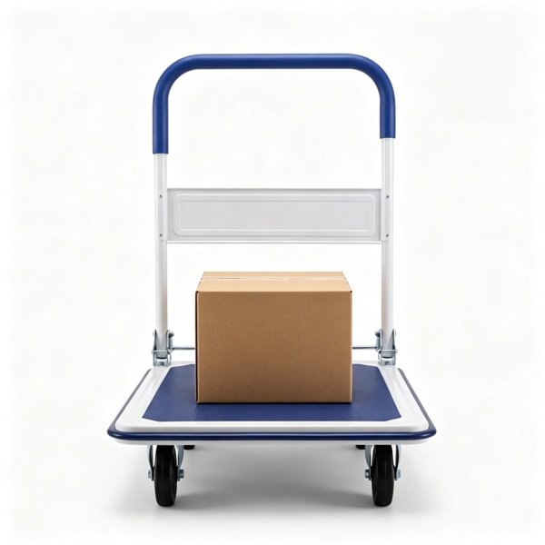 57662e80-758c-4551-b8c4-8462e720f411.jpg 660LBS Capacity Folding Platform Hand Truck, Heavy-Duty Metal Push Cart With Non-Slip Platform - Image 1