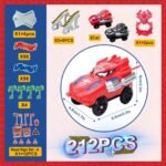 Spider-Themed Flexible Track Toy Set Includes Black And Red Spider Cars,Pickup Only - Image 7