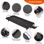 1Pc Electric Barbecue Grill Hot Plate Cooking BBQ Griddle Non Stick Table Top Grill Griddle For Indoor Outdoor Camping Picnic Family Gathering Friend Party - Image 4
