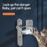 Door Lever Lock Child Pets Safety Lock Door Handle Fixed Anti-theft For Door Children Safety Care Door Stops - Image 2
