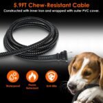 1Pc Heated Water Bowl For Dog Cat 74.4OZ Heating Water Dish IP67 Waterproof Thermal Water Bowl Heated Pet Bowl Dog Cat Water Feeder Bowl For Dog Cat Rabbit Pet - Image 3