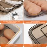 Egg Container Holder For Refrigerator Double Layer Egg Storage Box With Lid Automatic Rolling Egg Box Organizer Bin Tray Rack 36 Eggs - Image 9