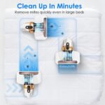 1Pc Mattress Vacuum Cleaner 16Kpa Bed Vacuum Cleaner Handheld Vacuums With Ultrasonic And UVC Light 18000 RPM Brushroll Rotation Dual Dust Bins Washable Filters For Bed Pillows Cribs Sofa - Image 6