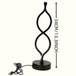 2Pcs Modern Wave-Shaped USB Desk Lamp With 3-Color Dimmable Lighting For Bedroom - Image 4