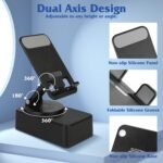 1Pc 4 In 1 Foldable Wireless Speaker Phone Stand With Power Bank 360Degree Rotatable Stand Wireless Speaker 5000mAh Battery RGB Light For Phones IPads - Image 3