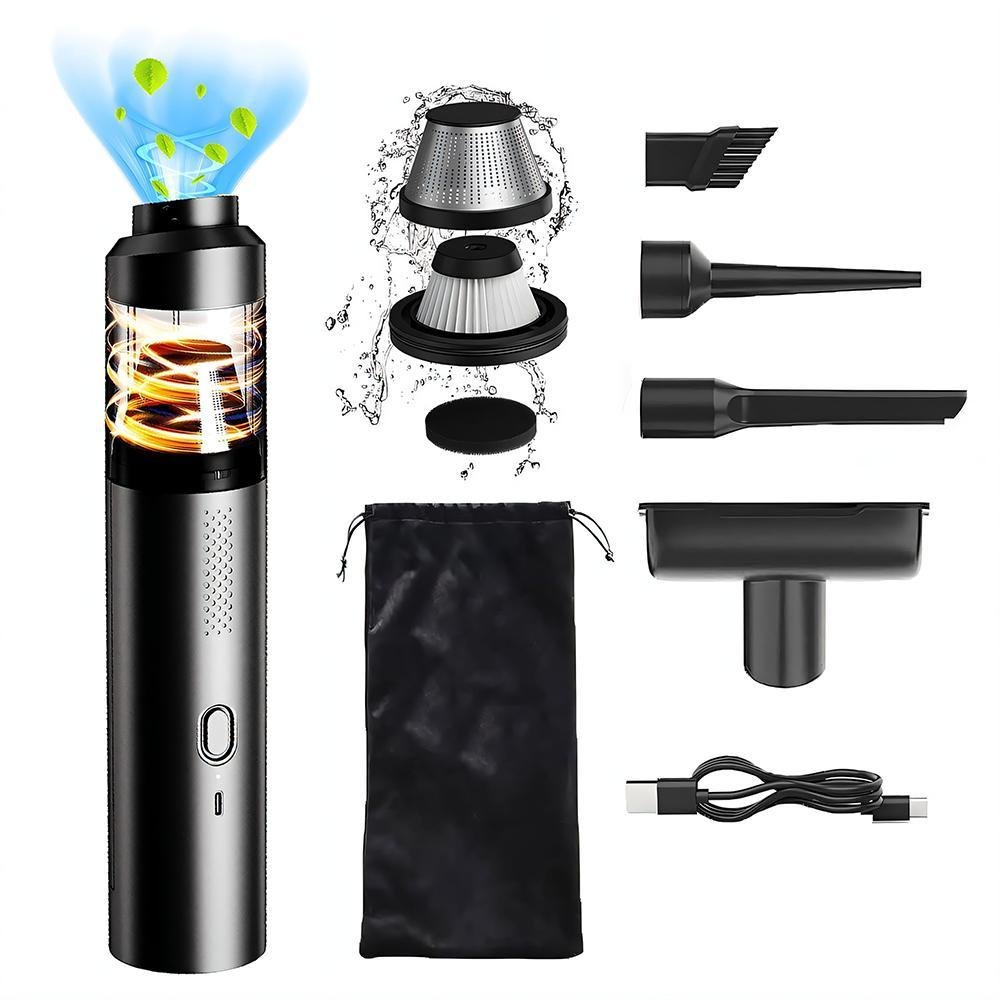 6e27ad1f-d941-4f2e-be11-fc7d635e032e.jpeg Brushless Car Vacuum Cleaner, 15000Pa, Cordless, 2 Speeds, Type-C Fast Charging, Handheld Car Home Portable Handheld Vacuum Cleaner - Image 1