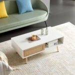 41.34 Inch Rattan Coffee Table - Image 2
