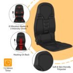 1Pc Back Massager Cushion Electric Massage Car Seat Cushion Chair Pad With Heating Function 8 Vibration Modes 3 Intensity Levels Fedex Shipping - Image 8