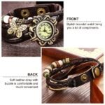 Vintage Women's Watch Bohemian Handmade Leather Watch Quartz Wrist Watch Fashion - Image 5