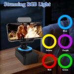 1Pc 4 In 1 Foldable Wireless Speaker Phone Stand With Power Bank 360Degree Rotatable Stand Wireless Speaker 5000mAh Battery RGB Light For Phones IPads - Image 8