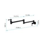 Folding faucet Pot Filler Faucet Wall Mount - Image 3