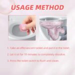 Jakehoe Toilet Effervescent Tablets Toilet Cleaner Cleaning Odor Yellow Stains Dirt Urine Stains Toilet Cleaning Tablets - Image 4
