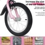 FKZNPJ 16 Inch Sporty Kids Bike With Training Wheels And Stand Adjustable Saddle Suitable For Boys And Girls Aged 4-8 Years Tall Height 41-53 Inches Available In A Variety Of Colors - Image 3
