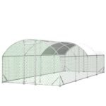 26x9x6Large Metal Chicken Coop,Walk-in Poultry Cage,Chicken Run With Waterproof Cover,Outdoor Backyard Farm,Chicken Rabbits Duck Run Pen,Easy To Assemble And Clean - Image 9