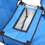 Double Folding Picnic Chairs w/Umbrella Mini Table Beverage Holder Carrying Bag for Beach Patio Pool Park Outdoor Portable Camping Chair (Blue) - Image 2