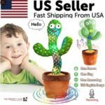 Dancing Cactus Plush Toy Doll Electronic Recording Shake With Song Funny Gift US - Image 3