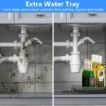 1Pc 2Tier Pull Out Under Sink Organizer Cabinet Organizer With Sliding Drawer Tray L Shaped Slide Out Storage Shelves For Bathroom Kitchen Cabinet - Image 4