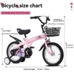 FKZNPJ 16 Inch Sporty Kids Bike With Training Wheels And Stand Adjustable Saddle Suitable For Boys And Girls Aged 4-8 Years Tall Height 41-53 Inches Available In A Variety Of Colors - Image 7
