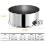1Pc M Size Stainless Steel Dog Bowl Pets Hanging Food Bowl Detachable Pet Cage Food Water Bowl With Clamp Holder - Image 2