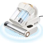 Mattress Vacuum Cleaner, 550W Bed Vacuum Cleaner With 18Kpa Powerful Suction And Dual Dust Bin, HEPA Filter & Heating, Ultrasound Tech & Cleaning Lights, Handheld For Bed, Sofa, Corded, White - Image 3