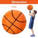 Silent Basketball Foam Bouncing Silent Basketball Uncoated High Density Foam Ball Indoor Low Noise Training Ball - Image 4