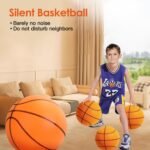 Silent Basketball Foam Bouncing Silent Basketball Uncoated High Density Foam Ball Indoor Low Noise Training Ball - Image 3