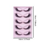 15Pairs Cat Eye Eyelashes 3D Natural False Lashes Fluffy Soft Cross Clear Band Lashes Manga Lashes Wispy Eyelash Makeup - Image 6
