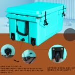Hot Selling Blue Color 65QT Outdoor Cooler Fish Ice Chest Box Popular Camping Cooler Box - Image 7