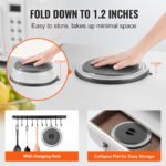 VEVOR 2PCS Microwave Splatter Covers 10.4Collapsible Microwave Food Lid - Image 7