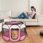 Portable Foldable Pet Fence Sports Pen Dog House - Image 2