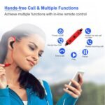 Wireless Headsets V4.1 Sport In Ear Stereo Headphones Sweatproof Noise Canceling Earphones Back Headphone With Mic Handsfree For Running Hiking Travel - Image 4