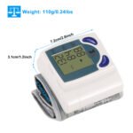 1Pc Blood Pressure Monitor Wrist Digital High Blood Pressure Cuff Heartbeat Tester With 60 Reading Memory 1.8 Inches LCD Screen Storage Box - Image 7