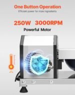 Food Processor Vegetable Chopper 3000RPM Food-Grade Stainless Steel Blender - Image 3