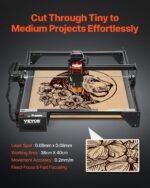 Laser Engraver, 5W Output, Laser Engraving Cutter Machine, 14.9 X 15.7 In/38 X 40 Cm Working Area, 10000 Mm/min Movement Speed, Compressed Spot With Eye Protection, For Wood, Certain Metal - Image 4