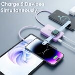 1Pc 3 In 1 10000mAh MagSafe Fast Charging Power Bank PD20W Portable Charger With 2 Built In Cables Stand Fit For IOS Phone 16 15 13 Series And More - Image 8