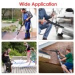 1Pc Electric High Pressure Washer 1740PSI  Powerful Car Washer Pressure Cleaner With Adjustable Spray Nozzle Soap Dispenser IPX5 Waterproof For Patio Garden Driveway - Image 7