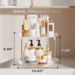 Pack Of 2 Double-layer Turntable Rotating Spice Rack Organization Spinning Organizer - Image 3