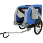 Large Folding Bike Trailer For Dogs  120LB Capacity All-Terrain Pet Carrier, Durable Steel Frame For Cycling, Jogging, Camping  Outdoor Adventures - Image 4
