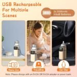 Portable Bottle Warmer With Night Light Baby Milk Warmer Milk Formula Warmer For Home Travel With 6 Heating Levels - Image 2
