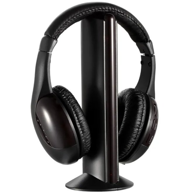 cff78542-8e2c-42f1-ad0a-1800c0045389.jpg Wireless RF Headphones HiFi Over Ear Headsets RF Transmitter Receiver - Image 1