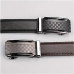 Men Belt Leather Belt For Men With Anti-Scratch Buckle Control Design For Formal Work Or Casual - Image 3