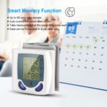 1Pc Blood Pressure Monitor Wrist Digital High Blood Pressure Cuff Heartbeat Tester With 60 Reading Memory 1.8 Inches LCD Screen Storage Box - Image 4