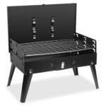 1Pc 17.32x10.63x8.27in Portable Charcoal Grill For Spring Summer Outdoor Activities Foldable BBQ Suitcase Grill Shelf For Outdoor Camping Picnics Garden Grilling Fedex Shipping - Image 3
