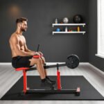 Adjustable Steel Seated Calf Raise Exercise Strength Training Gym Equipment, Red - Image 5