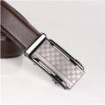Men Belt Leather Belt For Men With Anti-Scratch Buckle Control Design For Formal Work Or Casual - Image 7