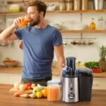 1Pc Centrifugal Juicer Juice Extractor With 2 Speeds 2.6in Wide Feed Chute 17Oz Juicer Cup 54Oz Pulp Collector Electric Juicer For Fruits Vegetables - Image 4